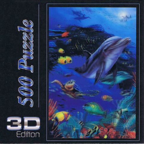 Delphin, 3D, 500 brikker (1)